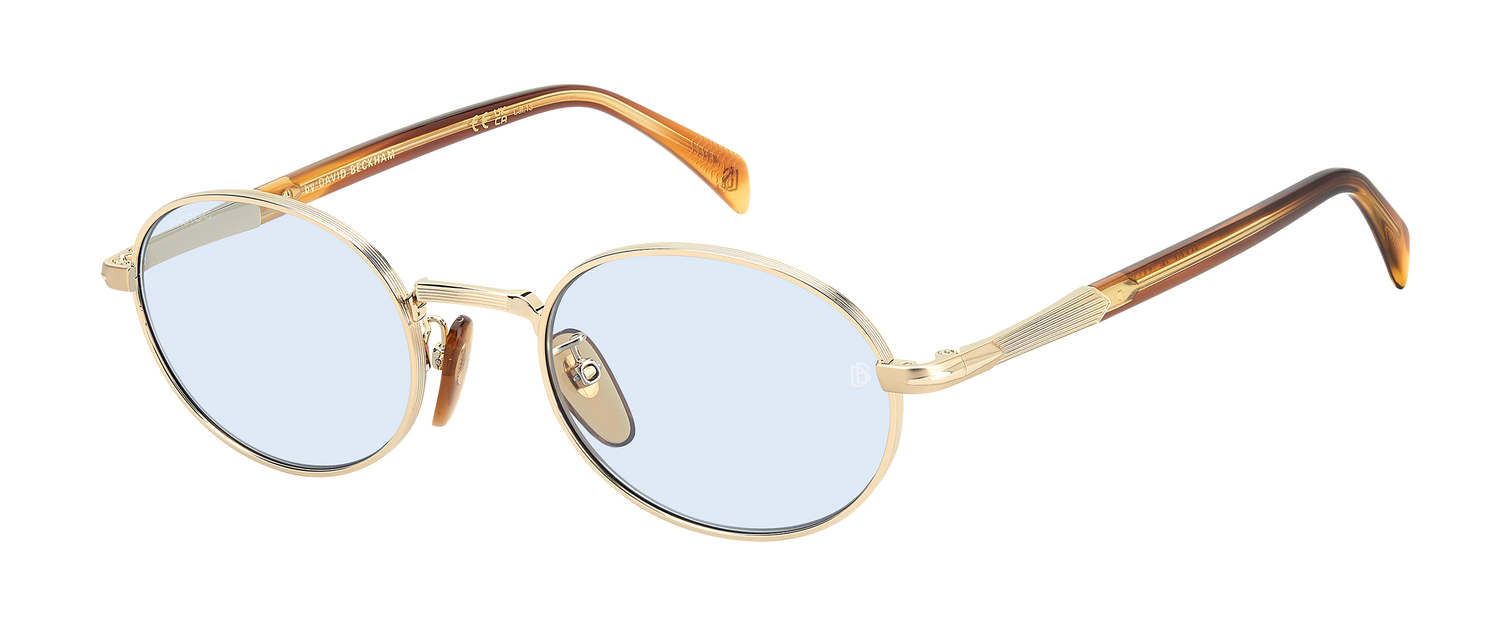 DB 1196/S - Gold Brown Horn - Azure Photocromatic