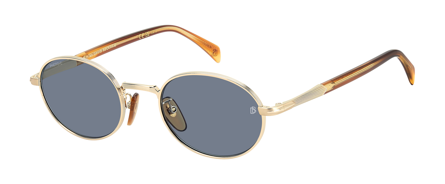 DB 1196/S - Gold Brown Horn - Azure Photocromatic