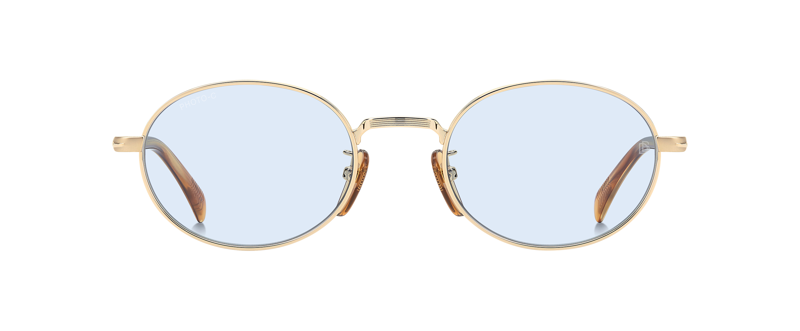 DB 1196/S - Gold Brown Horn - Azure Photocromatic – EYEWEAR by DAVID ...