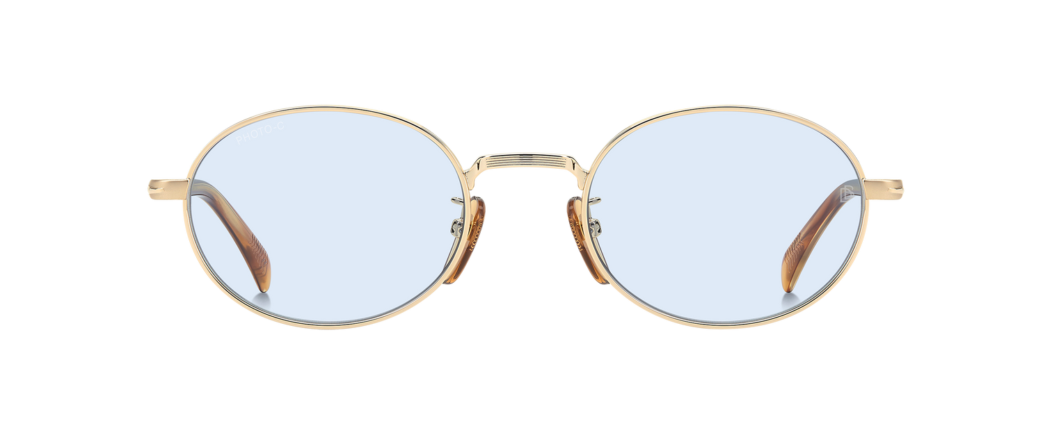 DB 1196/S - Gold Brown Horn - Azure Photocromatic