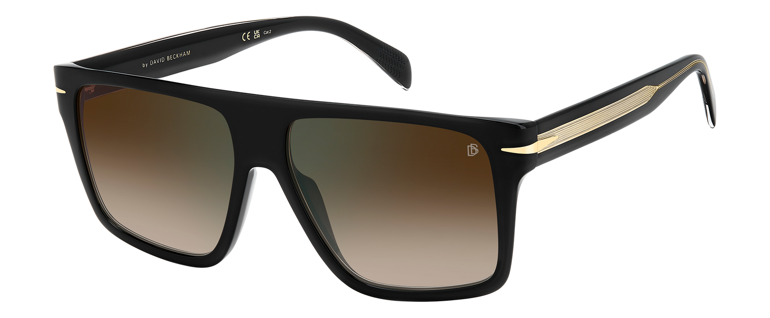 DB 7149/S - Black - Brown Shaded Green Mirror