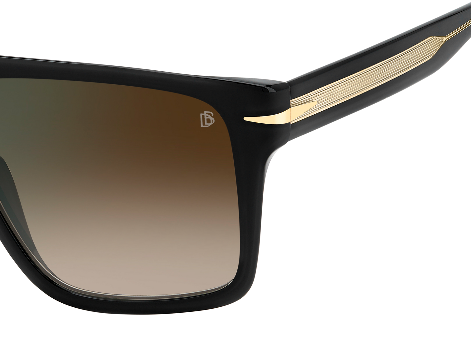 DB 7149/S - Black - Brown Shaded Green Mirror