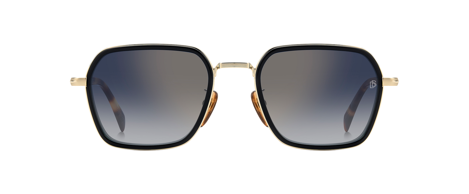 DB 1194/G/S - Or Noir 2 - Miroir d'or nuancé de bleu