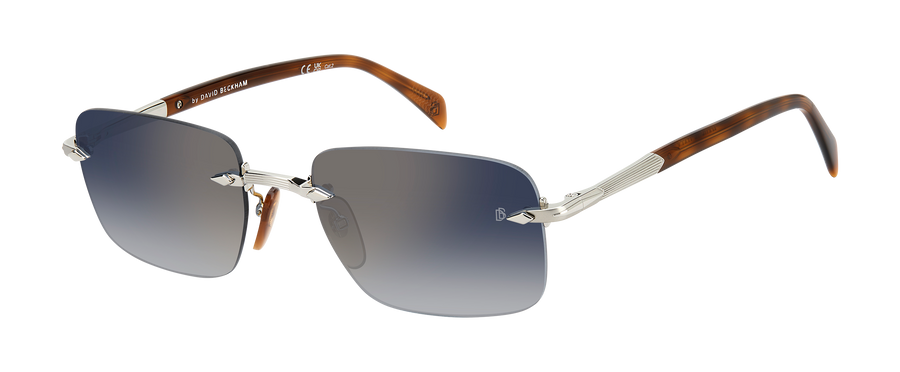 DB 1195/S - Palladium Havana - Blue Shaded Gold Mirror