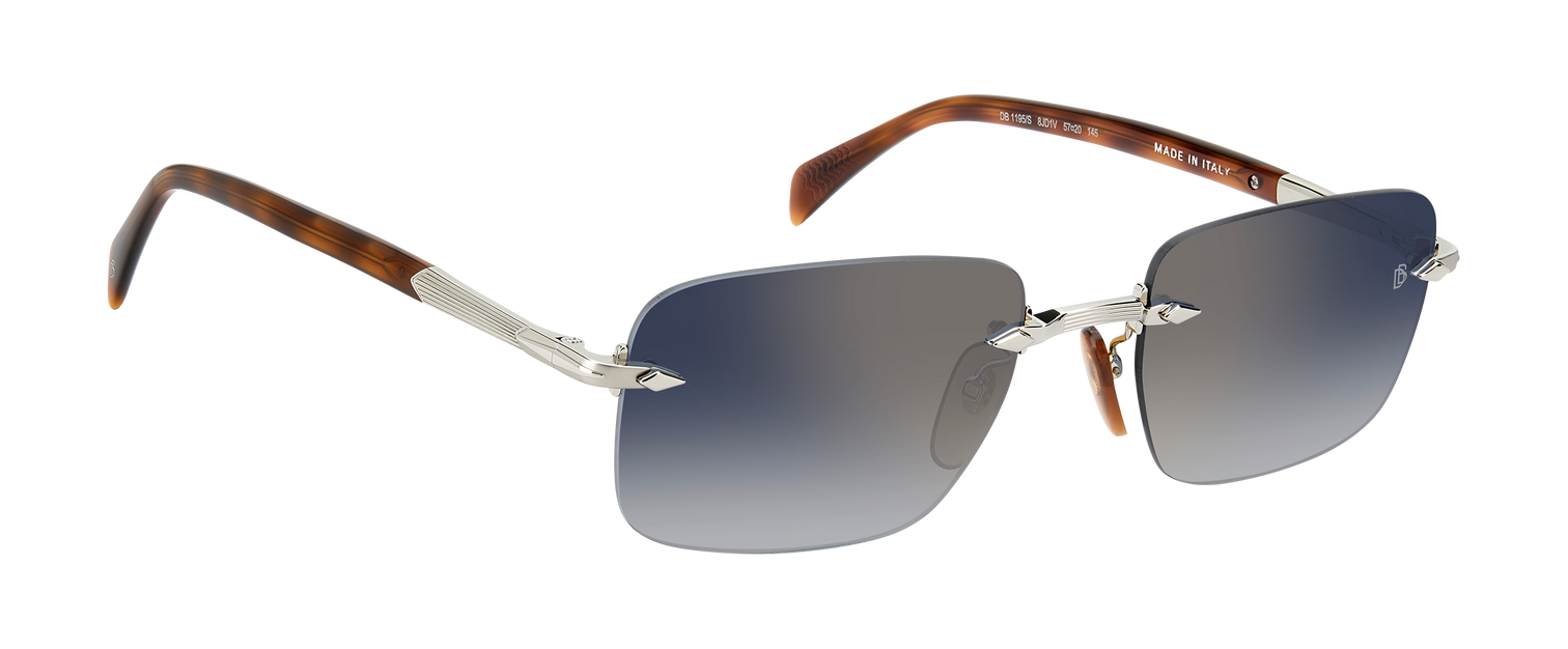 DB 1195/S - Palladium Havana - Blue Shaded Gold Mirror