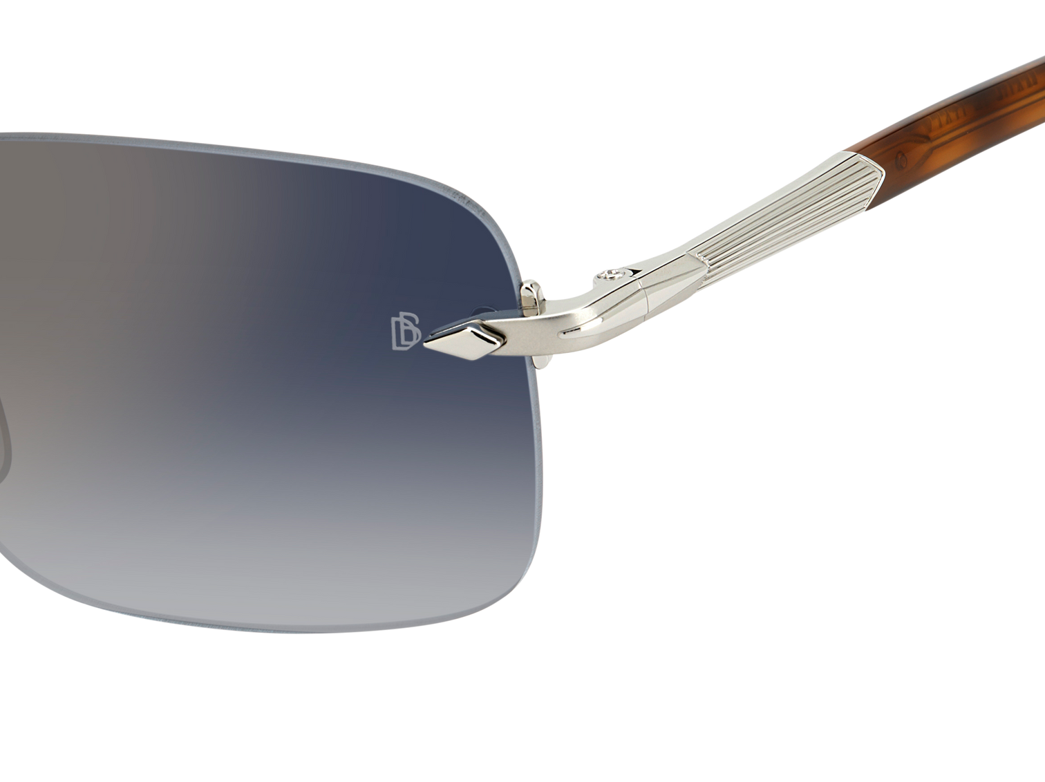 DB 1195/S - Palladium Havana - Blue Shaded Gold Mirror