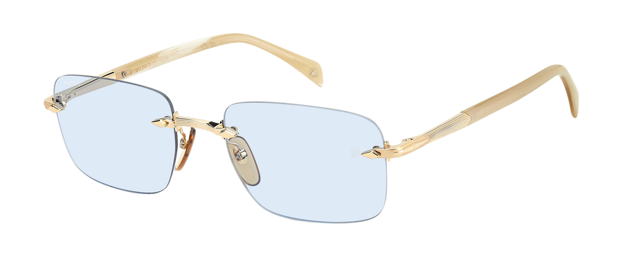 DB 1195/S - Gold Beige Horn - Azure Photocromatic