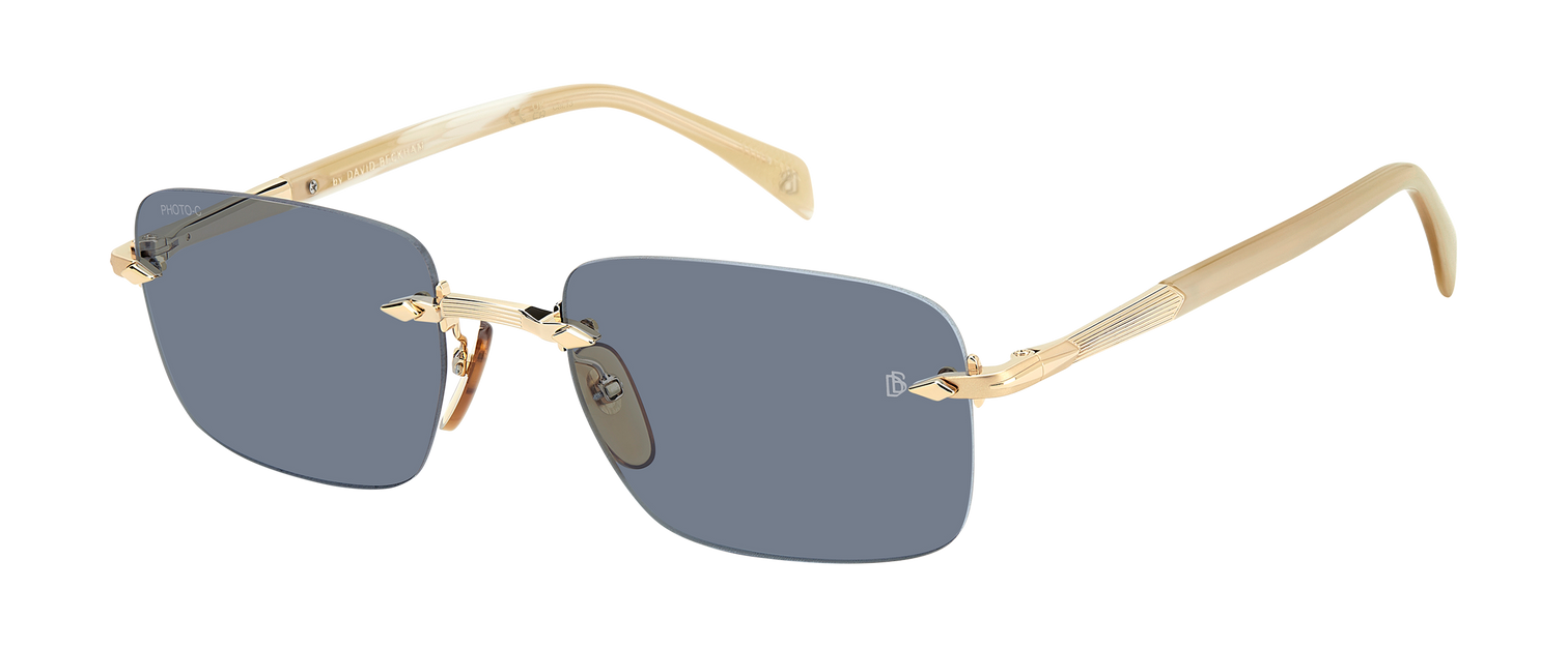 DB 1195/S - Gold Beige Horn - Azure Photocromatic