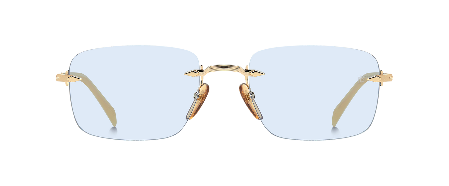 DB 1195/S - Gold Beige Horn - Azure Photocromatic