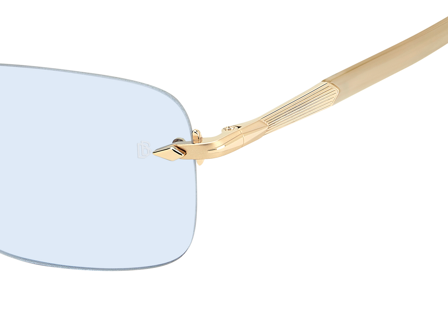 DB 1195/S - Gold Beige Horn - Azure Photocromatic