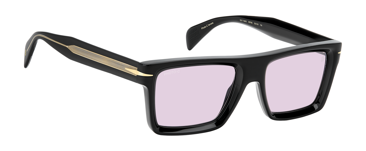 DB 7148/S - Black - Violet To Grey Photochromatic