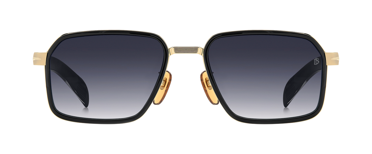 DB 7158/S - Or Noir 2 - Bleu foncé nuancé