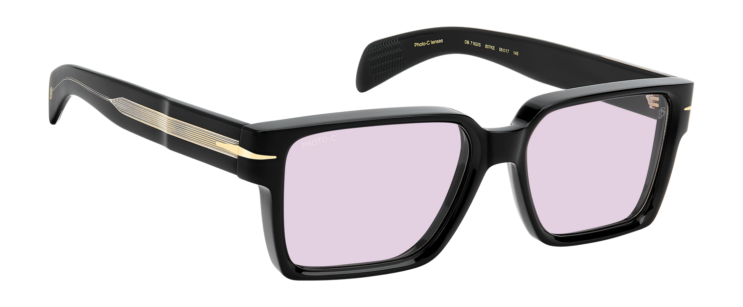 DB 7162/S - Black - Violet To Grey Photochromatic