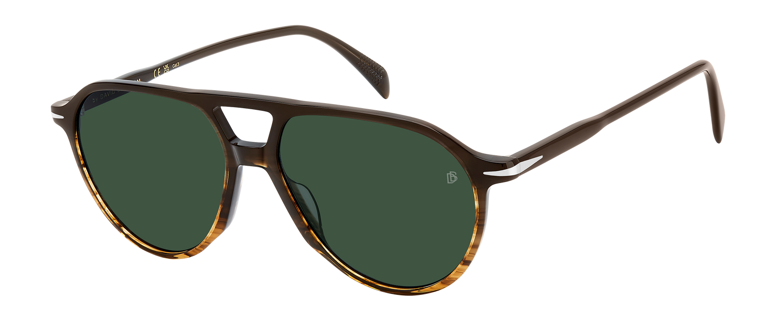 DB 1218/S - Brown Shaded Horn - Green