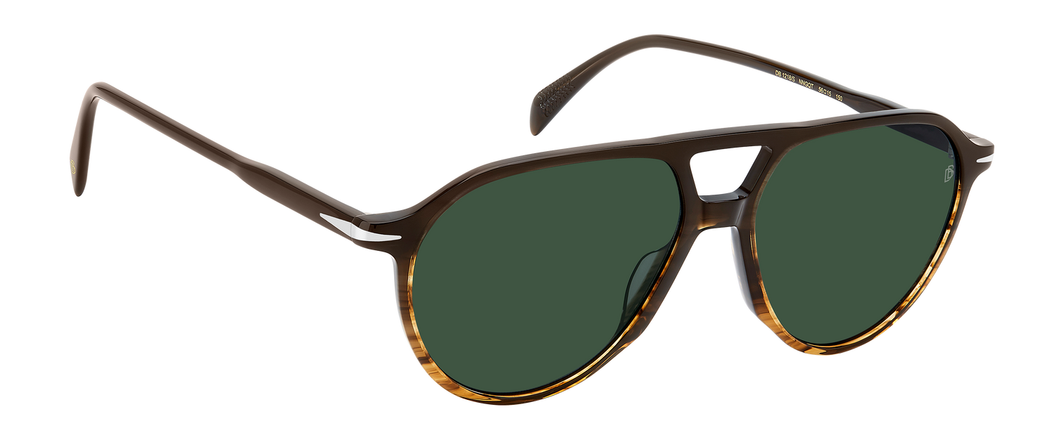 DB 1218/S - Brown Shaded Horn - Green