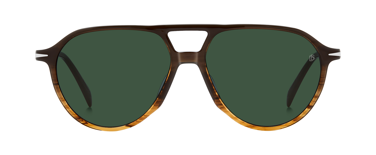 DB 1218/S - Brown Shaded Horn - Green