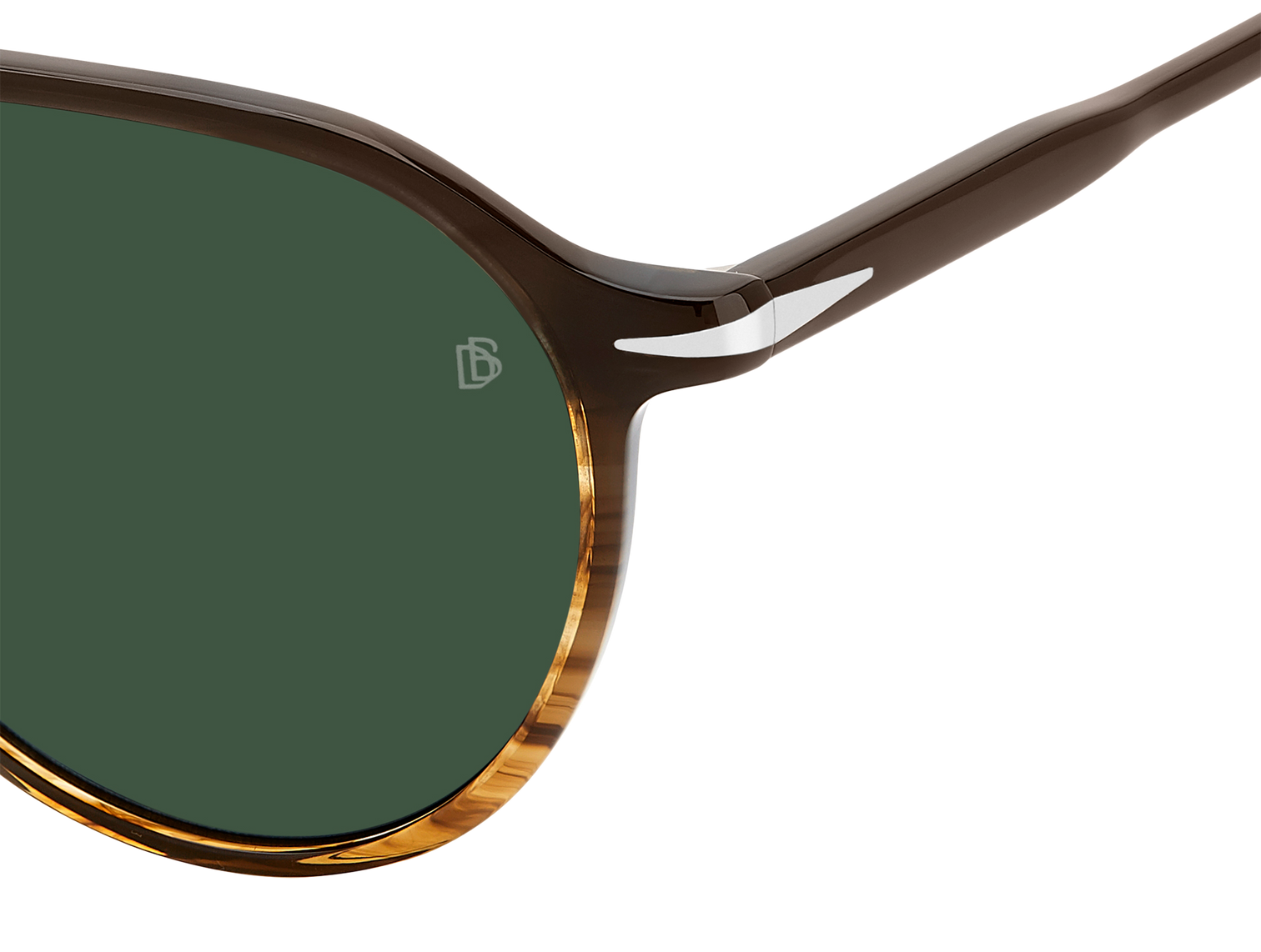 DB 1218/S - Brown Shaded Horn - Green