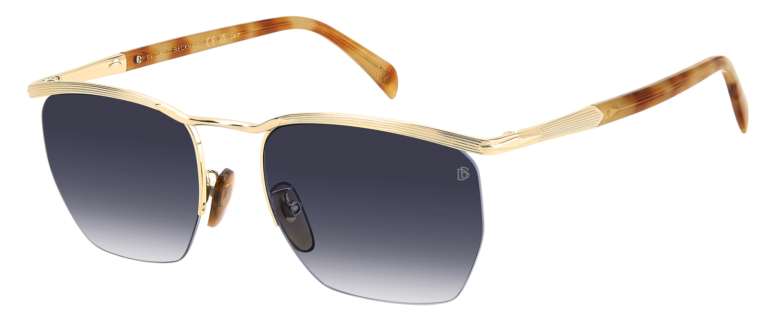 DB 1225/S - Oro Marrone Avana - Blu sfumato Antireflex