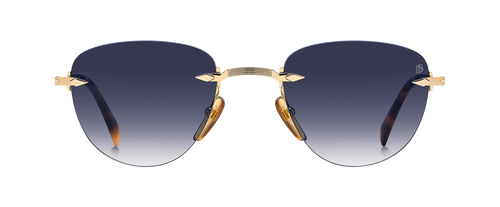 DB 1224/S - Gold Brown Havana - Dk Blue Shaded