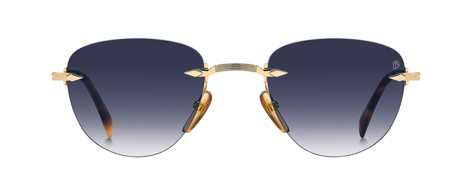 DB 1224/S - Gold Brown Havana - Dk Blue Shaded