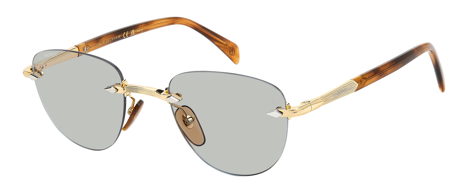 DB 1224/S - Gold Brown Horn - Greenphotochromatic Antireflex