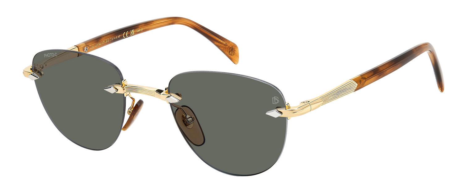 DB 1224/S - Gold Brown Horn - Greenphotochromatic Antireflex