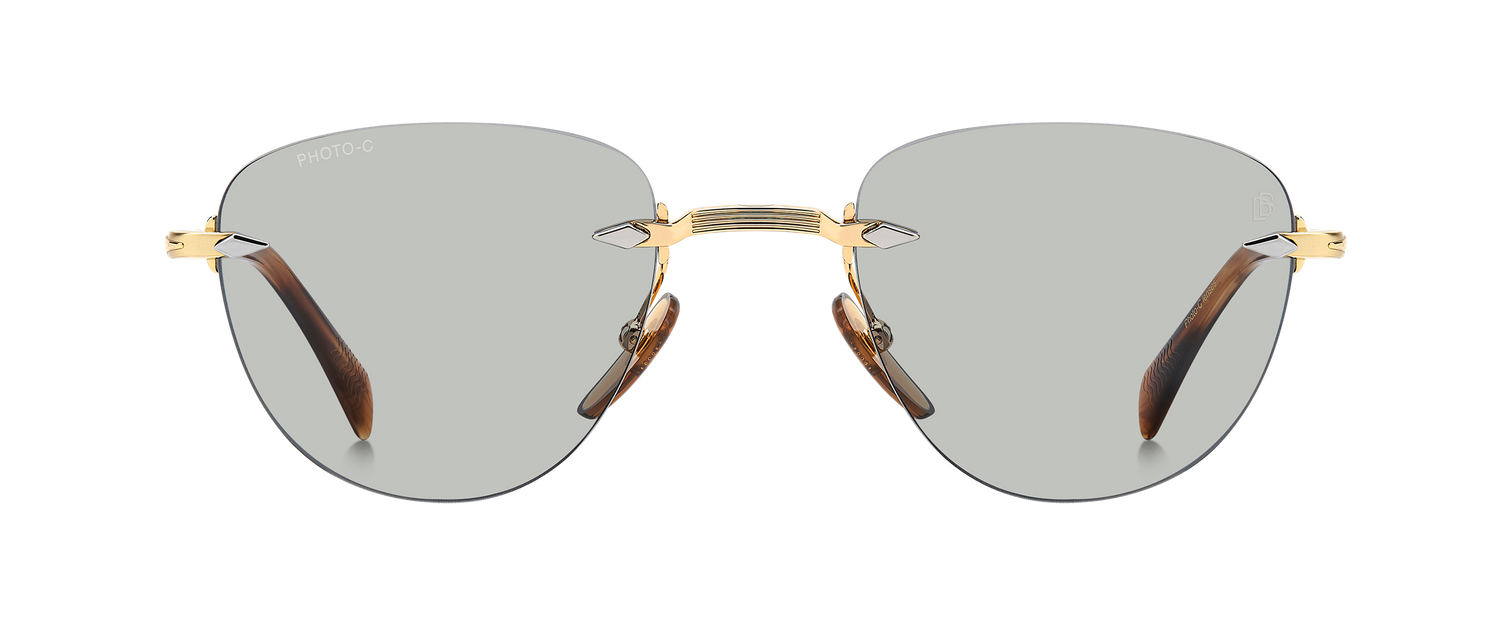 DB 1224/S - Gold Brown Horn - Greenphotochromatic Antireflex