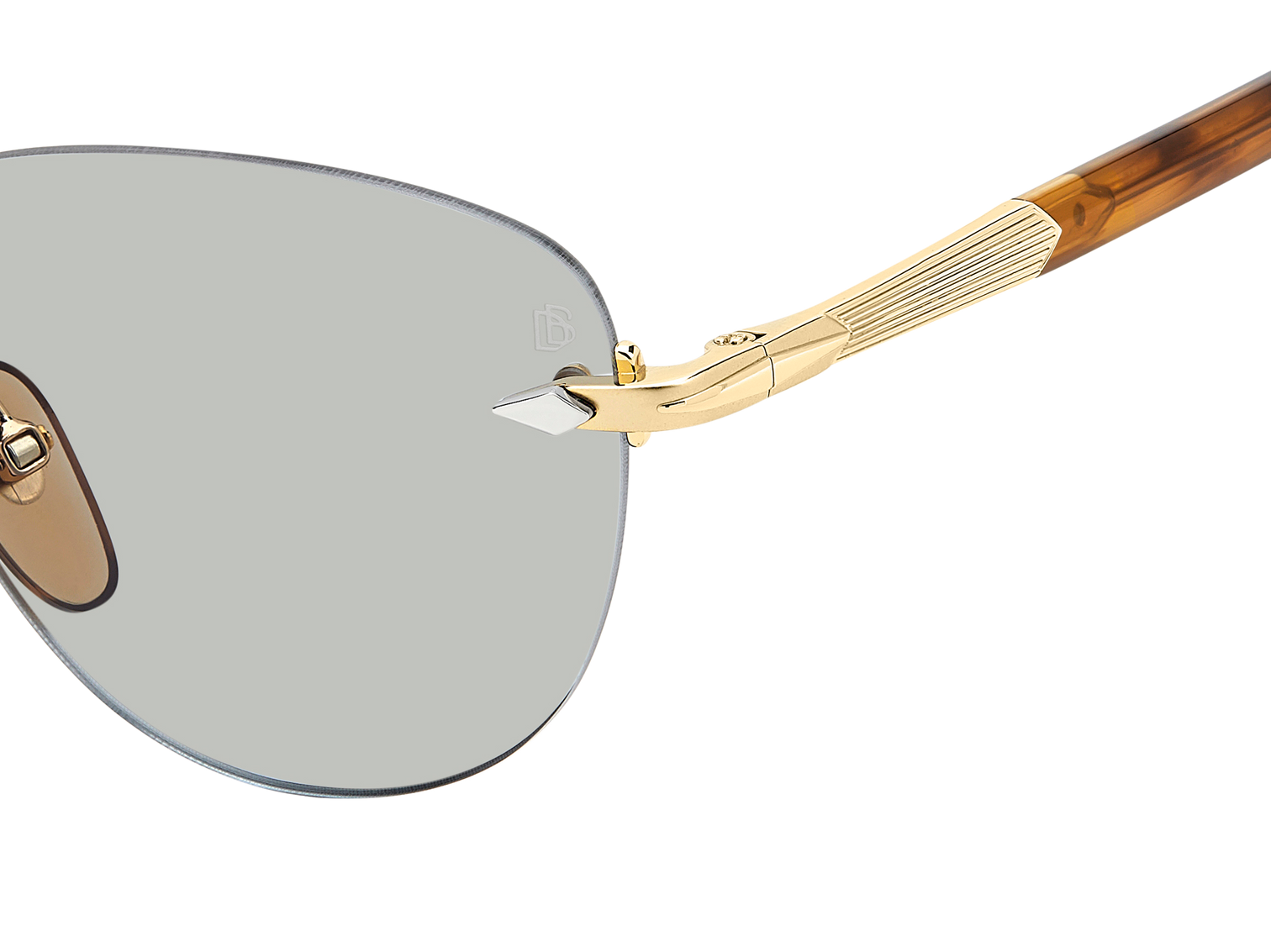 DB 1224/S - Gold Brown Horn - Greenphotochromatic Antireflex