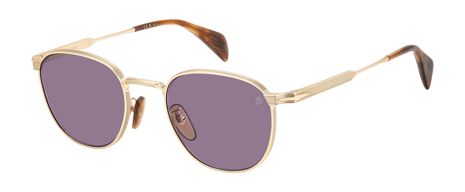 DB 1228/S - Gold Brown Horn - Violet Antireflex
