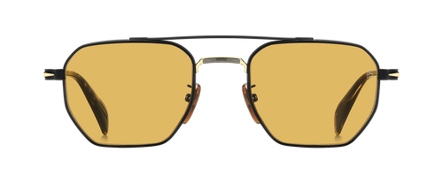 DB 1229/S - Matte Black Gold - Yellow Antireflex