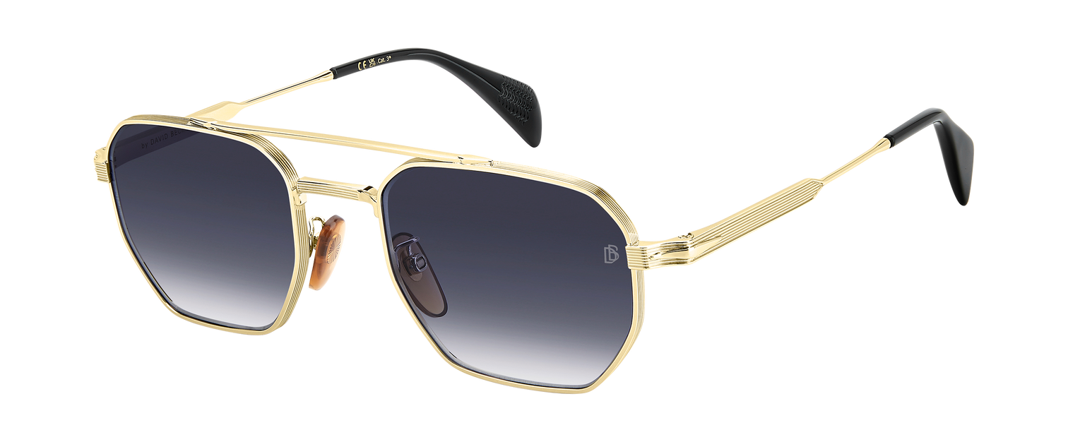 DB 1229/S - Gold Black 2 - Blue Shaded Antireflex