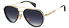 DB 1226/G/S - Gold Schwarz 2 - Blau schattiert Antireflex
