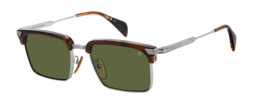 DB 1227/G/S - Brown Horn Silver - Green Antireflex