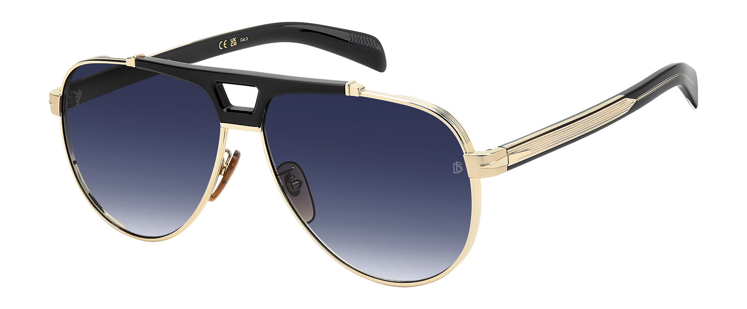 DB 7169/S - Gold Black - Blue Shaded
