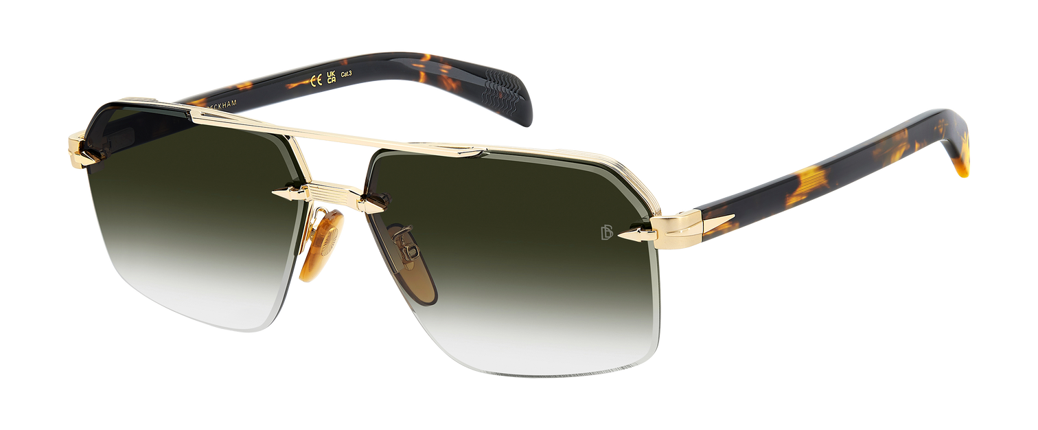 DB 7170/S - Gold Brown Havana - Green Shaded Antireflex