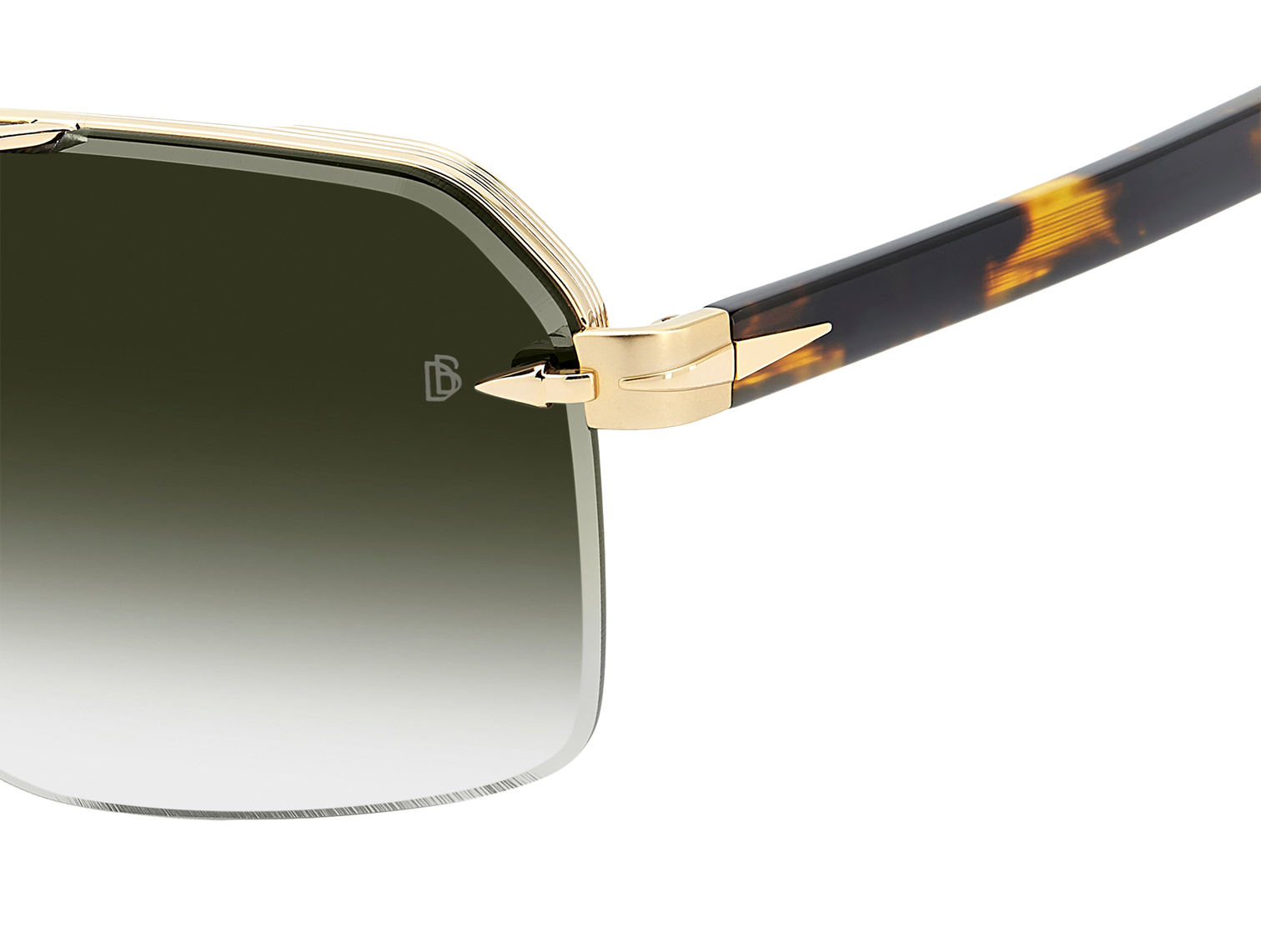 DB 7170/S - Gold Brown Havana - Green Shaded Antireflex