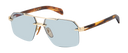 DB 7170/S - Gold Brown Horn - Blue Photochromatic Antireflex