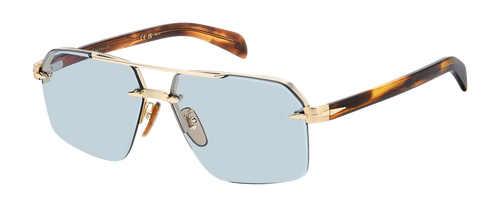 DB 7170/S - Gold Brown Horn - Blue Photochromatic Antireflex