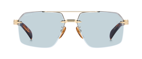 DB 7170/S - Gold Brown Horn - Blue Photochromatic Antireflex