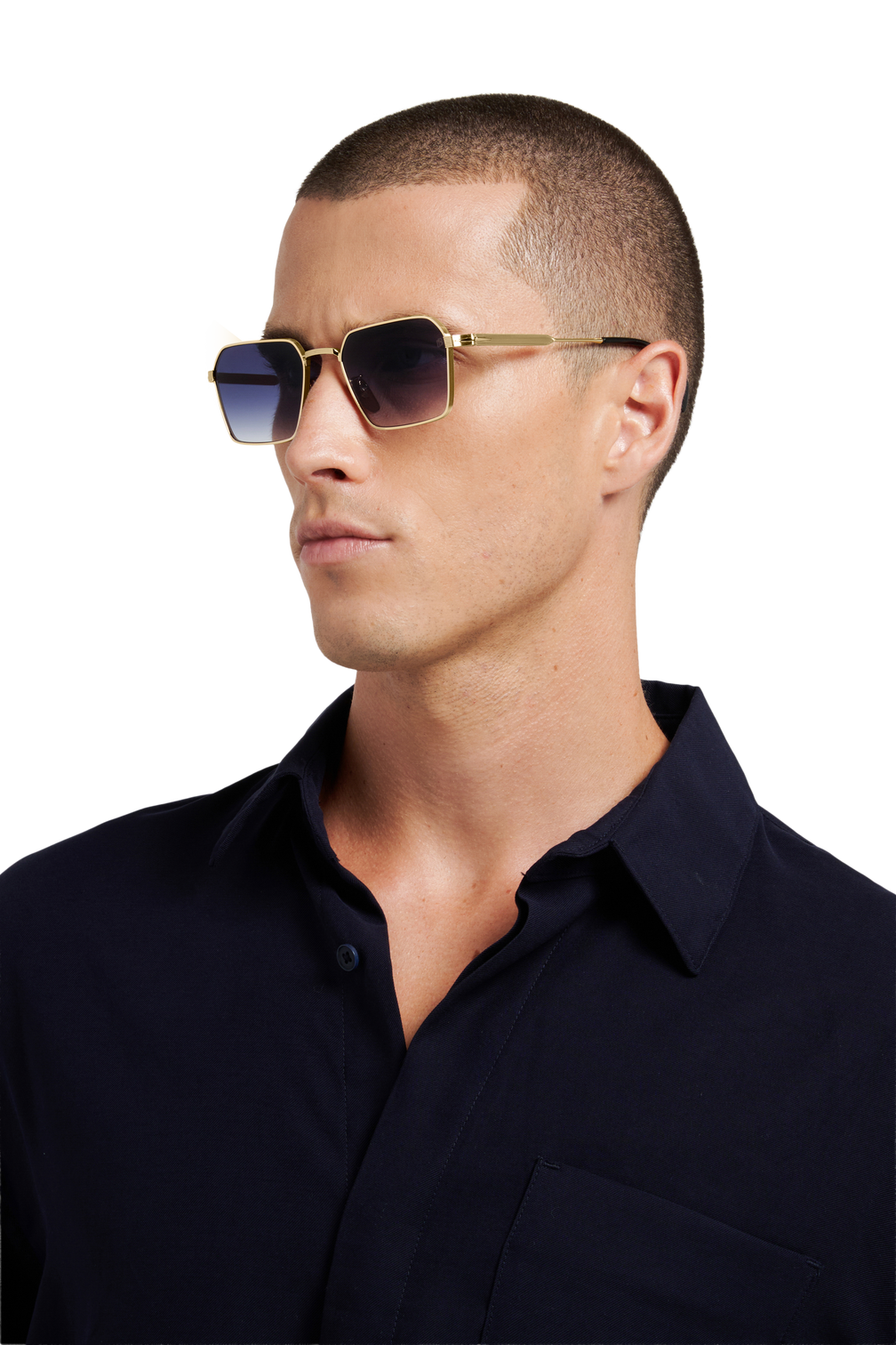 DB 1245/S - Gold - Blue Shaded Antireflex