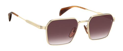 DB 1245/S - Gold Brown Horn - Violet Shaded Antireflex