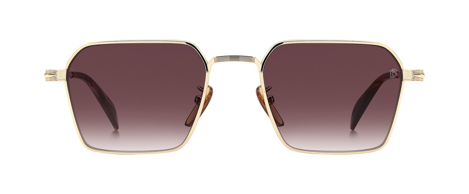 DB 1245/S - Gold Brown Horn - Violet Shaded Antireflex