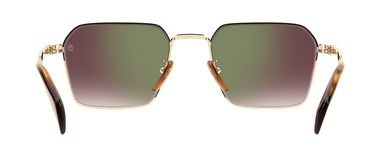 DB 1245/S - Gold Brown Horn - Violet Shaded Antireflex