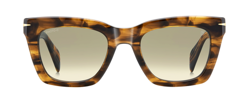 DB 99/MIAMI/SE - Brown Horn - Green Shaded Photochromatic Antireflex