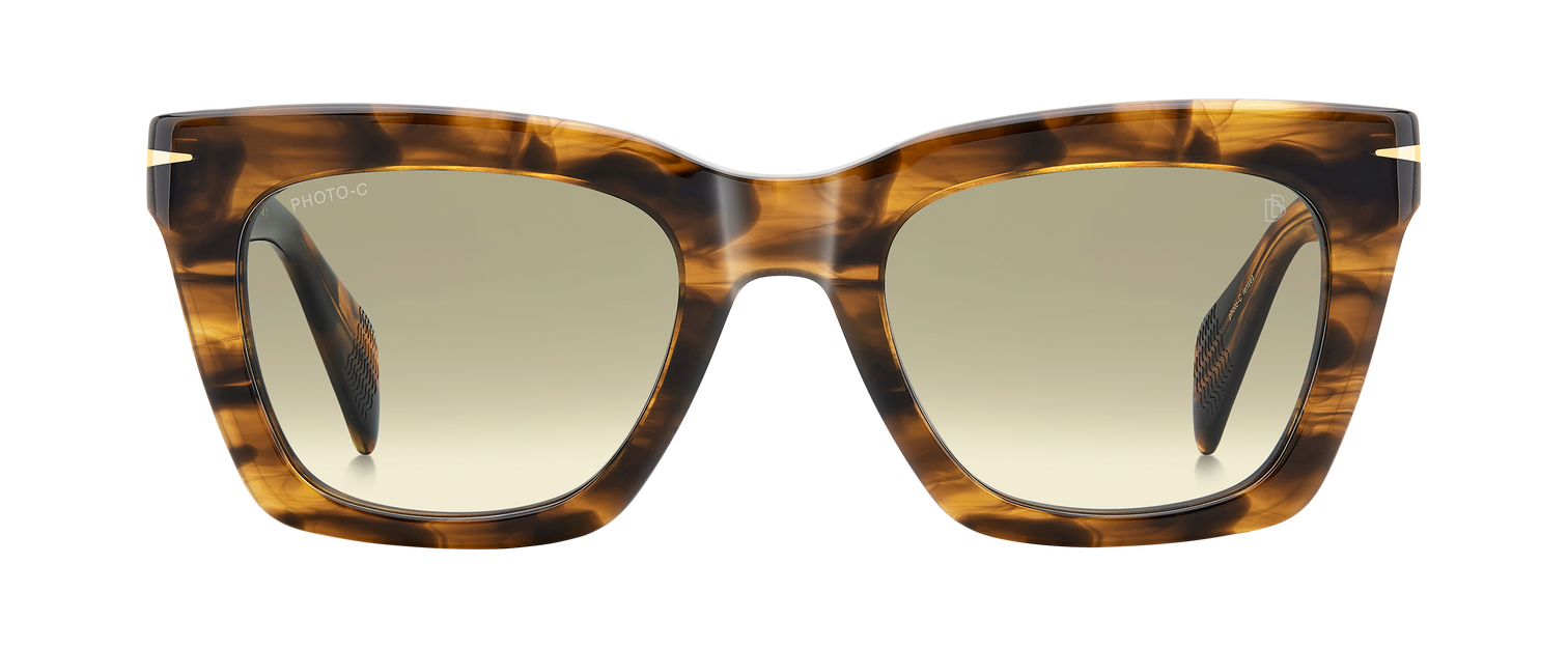 DB 99/MIAMI/SE - Brown Horn - Green Shaded Photochromatic Antireflex