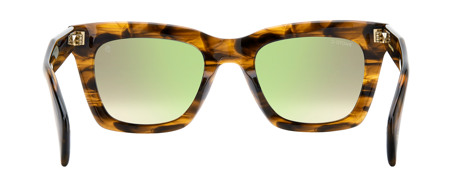 DB 99/MIAMI/SE - Brown Horn - Green Shaded Photochromatic Antireflex