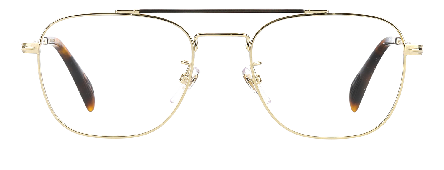 Clear top gold sunglasses