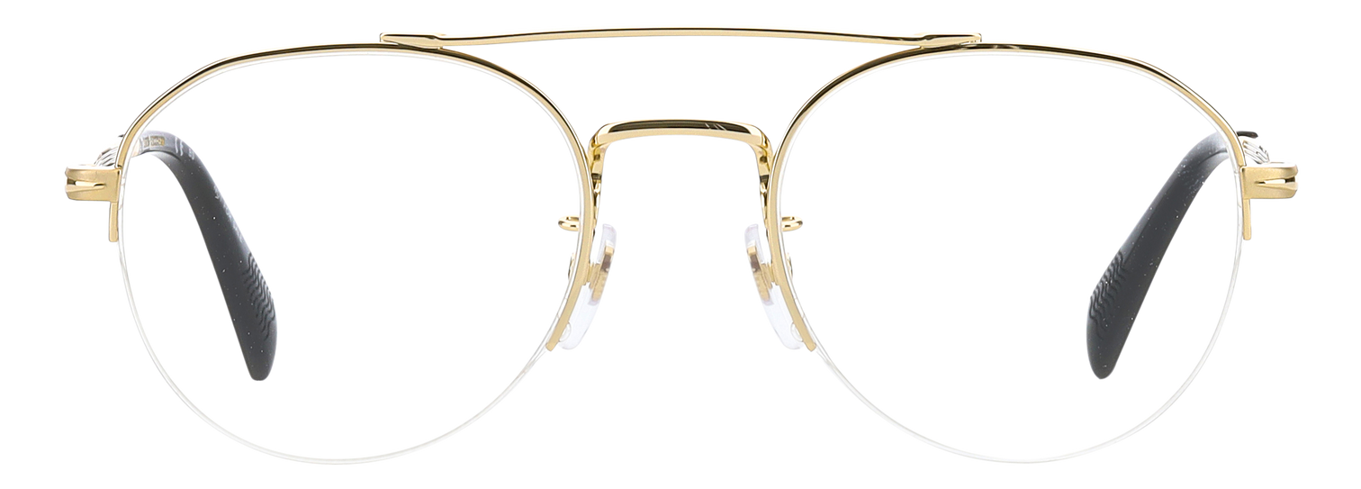 Gold see shop through glasses