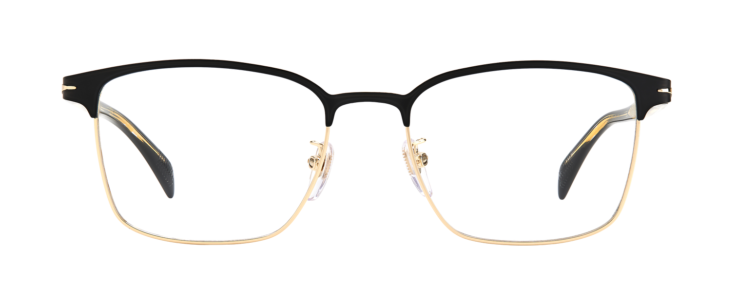DB 1059 F Matt Black Gold Frames 104579 EYEWEAR by DAVID BECKHAM