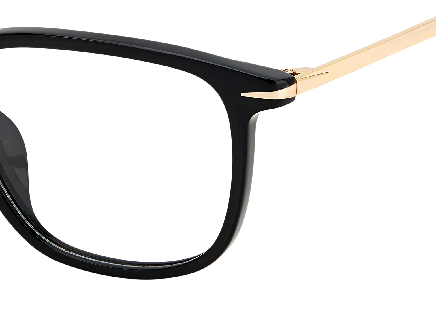 Black sunglasses with gold top frames